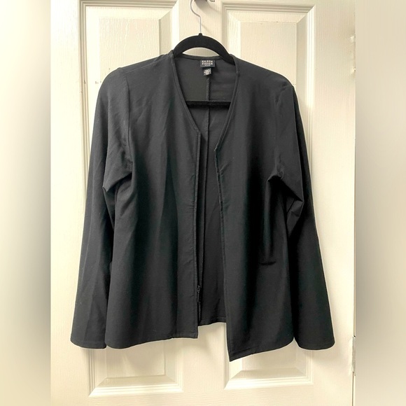 Eileen Fisher Black Jacket/Blazer Size MP Career Business Casual  EUC - Picture 1 of 9